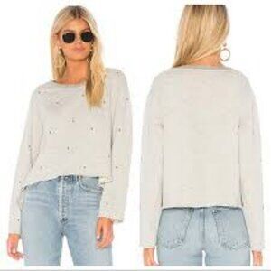 Sundry Heather Gray Long Sleeve Top